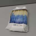 Dripless Premium Tapered Hand Decorated Multi Blue Frosted Hanukkah Candles, 45 Hanukkah Candles Premium Quality Wax, 1 Hour Burn Time