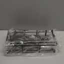 Shower Caddy Hanging Bathroom Organizer: Rustproof Shelf for Inside Shower - No Drilling Racks Over Showerhead - Bath Shelves for Shampoo Soap (Black)