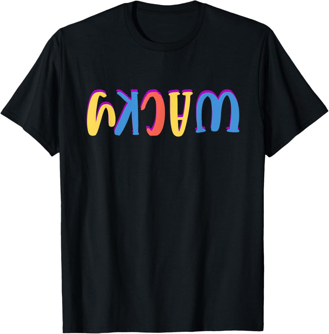 Wacky Costume Mismatch Day Outfit T-Shirt (Small, Black)