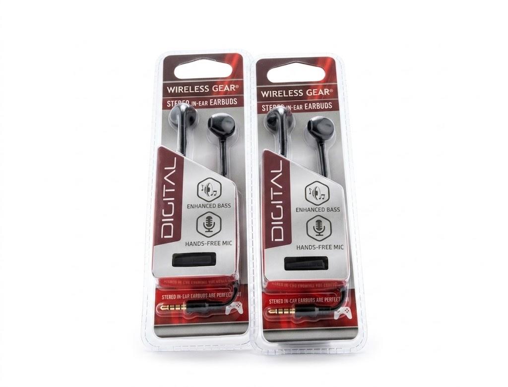 4 x WIRELESS GEAR

STEREO IN-EAR EARBUDS