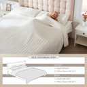 WSOFRLAC Luxury Velvet Quilt Set King Size, Comforter Set with Pillow Shams, Soft Lightweight Bedspread Coverlet Bedding Sets for All Seasons, Beige
