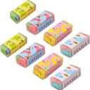 Dinosaur Pencil Erasers - 8 Pcs Cute Funny Rubber Erasers for Kid, Scented Erasers for Desk Pets Cool School Supplies Homework Rewards Prizes