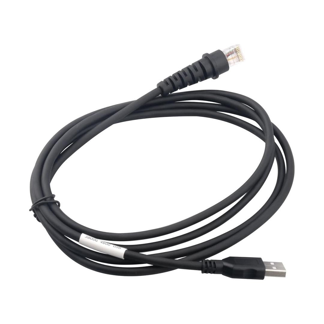 2 x VOTTAN 2 Meters USB Cable Barcode Scanner Replement USB Cord for Honeywell Youjie 4600 HH350 HH360 HH400 HH450 HH480 HH490