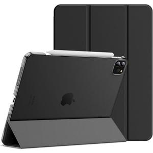 JETech Case for iPad Pro 11-Inch, 2022/2021/2020/2018 Model (4th/3rd/2nd/1st Generation), Compatible with Pencil, Cover Auto Wake/Sleep (Black)