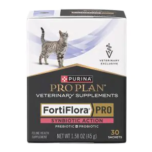 Purina Pro Plan Fortiflora PRO Synbiotic Action Feline Veterinary Supplements 30 sachets