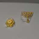 4.3" 7-Branch Hanukkah Menorah Candle Holder for Shabbat,Tabernacle, Menorahs for Chanukah(Gold)