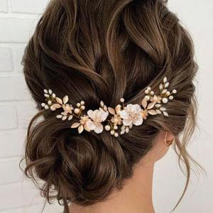 EARENT Wedding Hair Accessories Gold Bridal Hair Vine Brides Hair Pieces for Women
