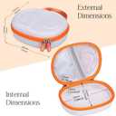 Headphone Case for JBL Junior 470NC/ JR 470 NC/JR 460 NC/Tune 670NC Kids Headphone (Box Only) (Grey-Orange)