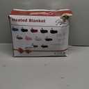 Homemate Electric Heated Blanket Twin Size - 62"x84" Heating Blanket Twin Size 1/2/4/6/8 Hours Auto-Off 10 Heat Level Over-Heat Protection Flannel Sherpa ETL Certification (01 - Light Grey)