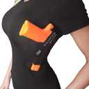 Concealed Carry Clothing Womens Tank Top with Gun Holster CCW Tactica (Large, Black)