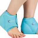 Comfytemp Ankle Ice Pack Wrap for Plantar Fasciitis, Swelling, Foot Pain Relief, FSA Eligible HSA, Gel Packs for Injuries Reusable, Hot Cold Compress for Achilles Tendonitis, Sprained Ankles, 2 Packs