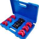 Universal Motorcycle Bike Fork Seal Driver Tool Kit 14PCS Fork Seal Installer Driver Removal Tool Set | Fit for 35/36 40/41 42/43 45/46 47/48 49/50mm (35-50mm) Upside Down Front Forks