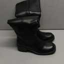 DREAM PAIRS Womens Knee High Boots Square Toe Platform Chunky Block Heel Banana Campus Boots for Women Comfortable Low Heel Side Zipper Womens Riding Tall Boots (7.5, Black)