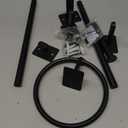 Matte Black Bathroom Accessories Set, KLJKPA 4 Pieces Bathroom Hardware Set, 24 inch Towel Bar, Towel Racks for Bathroom, Robe Towel Hooks, Toilet Paper Holder Wall Mounted