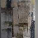 Gray Abstract Wall Art Decor Hand Painted Oil Painting on Canvas Framed 30 inches x 60 inches Large Colorful Modern Artwork Wall Art for Living Room Bedroom Office Hotel and Dining Room