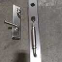 Grandeur 843227 Hardware Fifth Avenue One-Piece Handleset with C Grip and Georgetown Lever, Backset Size-2.75", Satin Nickel