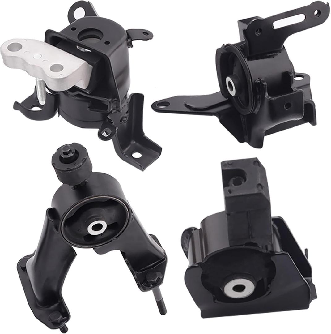 Automotive Engine Mounts Compatible with 2014-2019 Corolla 1.8L Auto Transmission Set of 4, Steel Material