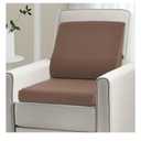 Shinnwa Lumbar Support Pillow for Recliner, Ultra-Soft Foam Back Support Pillow and Egg Crate Foam Seat Cushion 2-in-1 for Couch, Office Chair, for Back Pain Relief, Brown