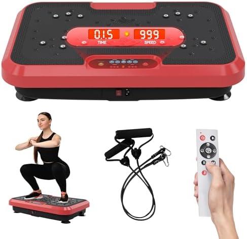 Vibration Plate Exercise Machine for Lymphatic Drainage, Power Plate Vibration Platform for Weight Loss, Shaping Toning & Wellness, Whole Body Shake Workout Equipment for Home Gym