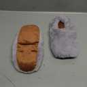 Leonns Microwavable Slippers - Heated Booties for Women and Men | Heated Foot Warmers for Feet in Bed, Reusable & Cozy Foot Warmer for Bed | Soothing Warmth & Comfort for Cold Feet (Medium, Light Grey)