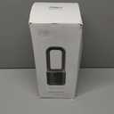 Misby Desk Fans Small Quiet, 13 Inch Bladeless Table Fan, 5 Speeds for Powerful Airflow, 70 Oscillating Fan with Night Light and Timer, Desktop Cooling Fan for Bedroom, Office, Nightstand (Ivory White)