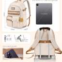 17.3 inch laptop backpack for women, Girls Backpack for School, Cute backpack for girls teens, School bookbag for Girls Teens college Students,school bag mochilas escolares para nias, Bookbag Beige