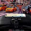 Car Phone Holder Dashboard Phone Mount 360 Degree Rotation Multifunctional Clip Design Car Universal Phone Mount Compatible with 4-7 inch cellphones