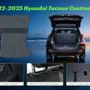 Cargo Trunk Mat with Backrest Mats for Hyundai Tucson 2022-2026,All Weather Protection TPE Heavy Duty Cargo Liner Tucson Accessories,Black