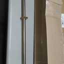 Amazon Basics Tension Curtain Rod, Adjustable 36-54" Width - Nickel, Classic Finial
