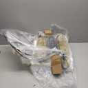 RORIANO Set of 2 Modern Table Lamps for Living Room Bedroom, Gold Nightstand Resin Lamps with Black Grid Shade, Contemporary Desk Lamps for Bedside End Tables, 2 Bulbs Included (Gold)