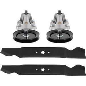 ACEBRI 42" Deck Rebuild Kit for Cub Cadet LTX1040 LTX1042 RZT-42 | Mower Deck Parts Include 2* Spindle Assembly 618-04822 918-04822 918-04822A 2* Blades 742-04308 742-0616 742-0656