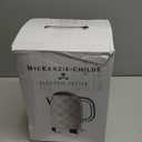 MACKENZIE-CHILDS Electric Kettle, Stainless-Steel Tea Kettle, Pink-and-White Rosy Check