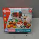 CUTE STONE Microwave Toys Kitchen Play Set, Kids Pretend Play Electronic Oven with Play Food, Kids Cookware Pot and Pan Toy Set, Cooking Utensils, Great Learning Kitchen Toys for Girls Boys