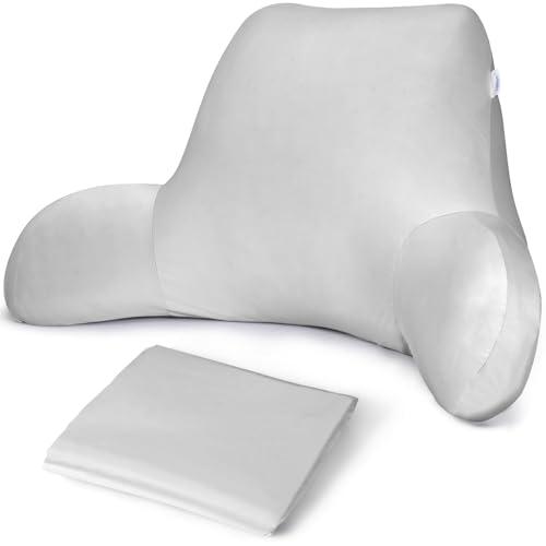 Cooling Reading Pillow Cover with Large Back Opening, Soft Replacement Slipcover for Husband Pillow, Removable & Machine Washable
