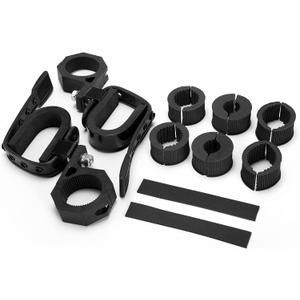 BUNKER INDUST UTV Gun Holder,Gun Rack Clamp Compatible with Polaris RZR Ranger Can Am Honda Kawasaki Side by Side,UTV Tool Mounting Fits for 1 1.5 1.75 2 Tubes Roll Bars Cage Roof Rack