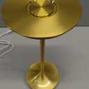 LED Cordless Table Lamp Rechargeable,Portable 6000mAh Battery Outdoor Bedside Table Lamps,3 Color Stepless Dimming Touch Battery Powered Lamp, Table Light for Restaurant/Patio/Camping/Bedroom(Gold)