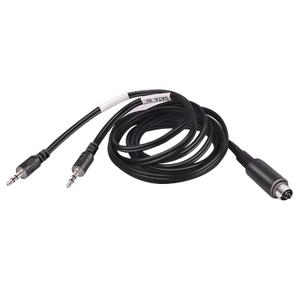 6 Mini DIN Male Plug to 1/8" (3.5mm) Male x2 for Digital Modes FT - FT8/FT4/JT65/PSK Audio Interface,6-Pin Mini DIN Cable DC-11F for YAESU FT-897, FT-857, FT-891