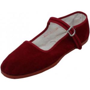 Shoes 18 Women's Foldable Portable Travel Ballet Flat Shoes w/Matching Carrying Case (11, 118 Burgundy Micro)