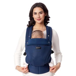 Momcozy Breathable Mesh Baby Carrier, Ergonomic and Lightweight Infant Carrier for 7-44lbs with Enhanced Lumbar Support, All Day Comfort for Hands-Free Parenting, Air Mesh-Blue Momcozy Breathable Mesh Baby Carrier, Ergonomic and Lightweight Infant Carrier for 7-44lbs with Enhanced Lumbar Support, All Day Comfort for Hands-Free Parenting, Air Mesh-Blue