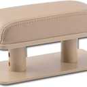Adjustable Height Car Armrest Left Elbow Support Pad Anti-Fatigue Car Door Armrest Rest Pad (Beige)