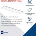 Lithonia Lighting CPANL 1x4 LED Flat Panel Light, 1 Ft. x 4 Ft. LED Light Panel, Ceiling Lighting Fixture, 2400/3300/4400 Adjustable Lumens, 3500K/4000K/5000K Switchable CCT, White