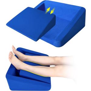 Foam Heel Protectors for Pressure Sores, Foot Elevation Pillow Ankle, Heel Protector for Bed Sores, Offloading Pillow Heels Cushions for Heel Pain Relief, Foot Elevator Wedge Pillow for Sleeping