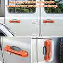 Door Handle Inserts Cover Trim+Tailgate Handle Cover for 2018-2024 Jeep Wrangler JL JLU Sports Sahara Freedom Rubicon Unlimited Gladiator JT 2-Door & 4-Door Exterior Accessories (Orange 5PCS)