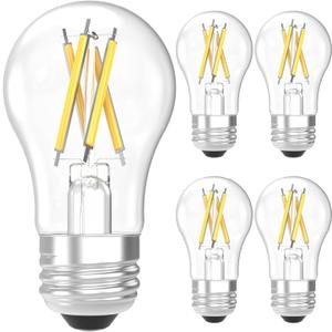 Sunco A15 Light Bulb LED, Edison Style Bulb, Dimmable Vintage Filament Lighting, 800 LM, 7W (60W Equivalent), 2700K Soft White, E26 Medium Base, Wet Rated UL 3 Pack