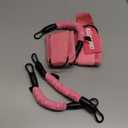 Ankle Resistance Bands with Cuffs, Ankle Weights Bands for Working Out, Women Leg and Glutes Workout Equipment, Exercise Bands for Kickbacks, Butt and Booty Trainer, Home Gym Fitness Equipment (Pink)