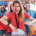 OPELETNNT 60 Pcs Hispanic Heritage Month Decorations Slap Bracelets Party Favors, Latin American Spanish Classroom Decorations Rewards Prizes School Supplies Decor(6 style)