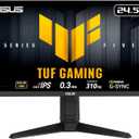 ASUS TUF Gaming Series 5 24.5 1080P Gaming Monitor (VG259QMRL5A) - Full HD, Fast-IPS Panel, 310Hz, 0.3ms, DisplayHDR400, 99% sRGB, Height Adjustable, DisplayWidget, Gaming AI