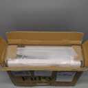 Fultyle Black Fluted Nightstand, Modern Bedside Table with Drawer and Opening Storage, End Side Table Living Room with Solid Wood Legs for Bedroom (Black)