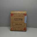 FONTOI Patio Adjustable Table Top, 14.8 Inch Black Tempered Tabletop with 1.6 Inch Umbrella Hole, Outdoor Umbrella Round Table Tray for Patio Table or Garden Use, Beige