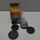 Classy Caps CH2233B Summit Chain Link Solar Post Cap, Black High Output LED, Fits 1-7/8", 2", 2-2/8",2.5, 2-7/8",3" Diameter Posts, Easy DIY, Brilliant White Light, Ideal for Chainlink Fence Posts